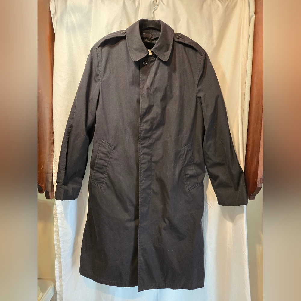Men's Navy Military Trench Coat 40L With Liner